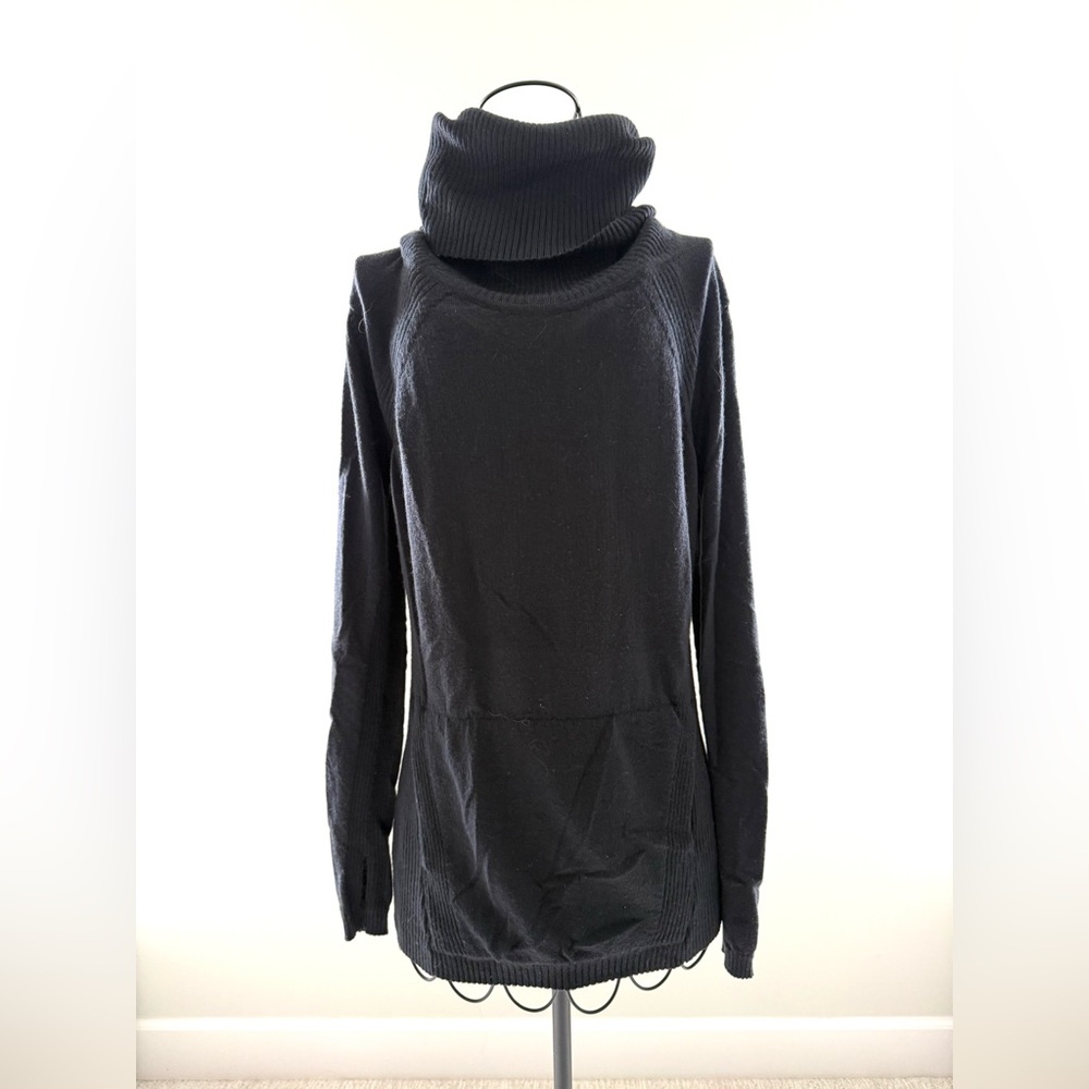 Women's Black Turtleneck Sweater